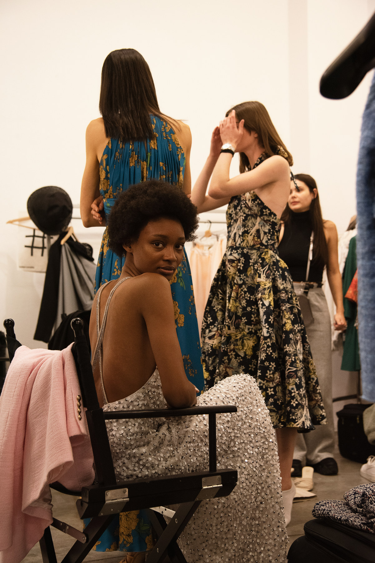 Backstage at Youth Model Camp